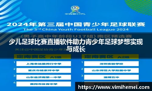 少儿足球比赛直播软件助力青少年足球梦想实现与成长